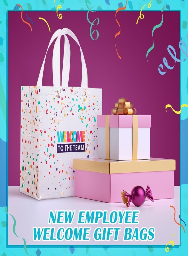Breling 24 Pack Welcome to the Team Non Woven Gift Bags Reusable Welcome Gift Bags with Handles for New Employee Coworker Teacher Colleague Team Member Office Party Appreciation Gifts - Image 5